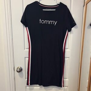 Tommy Hilfiger Black Dress with Red and White Accents